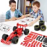 RaceBuilder– Cool&Creatief– Multi-Shape Bouwkit Raceauto | Educatief Speelgoed