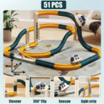 SteamTrack– Interactief&Cool– 360° Stoomtrein baan 51 onderdelen | Educatief Speelgoed