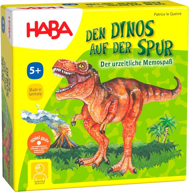 Den Dinos auf er Spur (= De dino's op het spoor) - HABA Den Dinos auf er Spur (= De dino's op het spoor) - HABA - Afbeelding 1