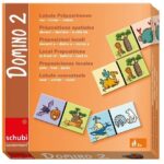 Domino 2 - lokale voorzetsels (voor, naast en achter) - Schubi Taalspel|Legspel|Educatief