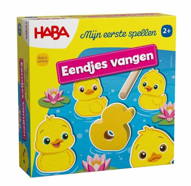 Eendjes Vangen - Mijn eerste spellen - HABA Behendigheidsspel|Bordspel Eendjes Vangen - Mijn eerste spellen - HABA Behendigheidsspel|Bordspel - Afbeelding 1
