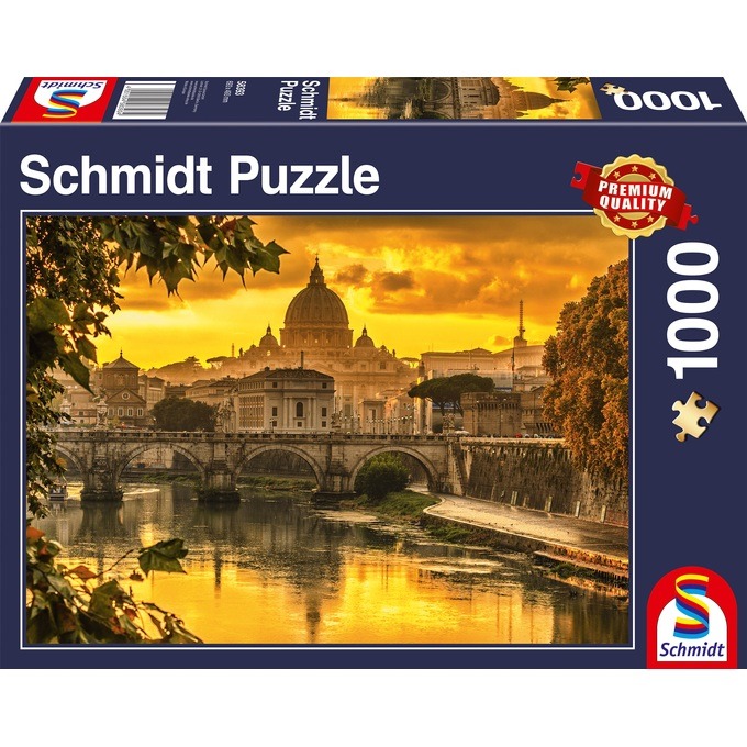 Gouden licht boven Rome (1000) - Schmidt Legpuzzel Gouden licht boven Rome (1000) - Schmidt Legpuzzel - Afbeelding 1