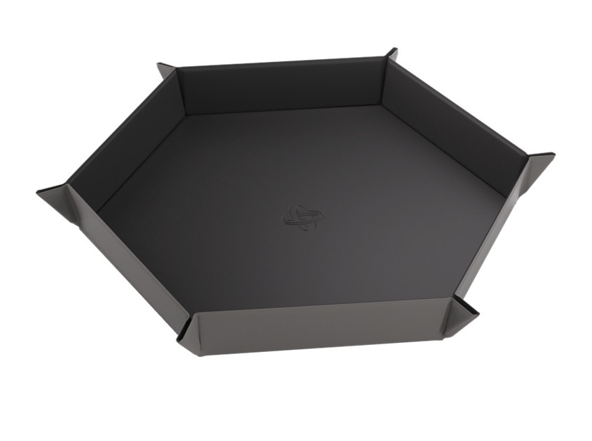 Magnetic Dice Tray Hexagonal Black & Gray - Gamegenic Magnetic Dice Tray Hexagonal Black & Gray - Gamegenic - Afbeelding 1