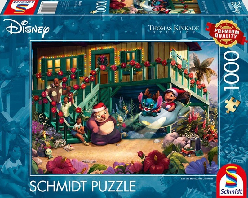 Lilo & Stitch Aloha Christmas (1000) - Schmidt Legpuzzel Lilo & Stitch Aloha Christmas (1000) - Schmidt Legpuzzel - Afbeelding 1