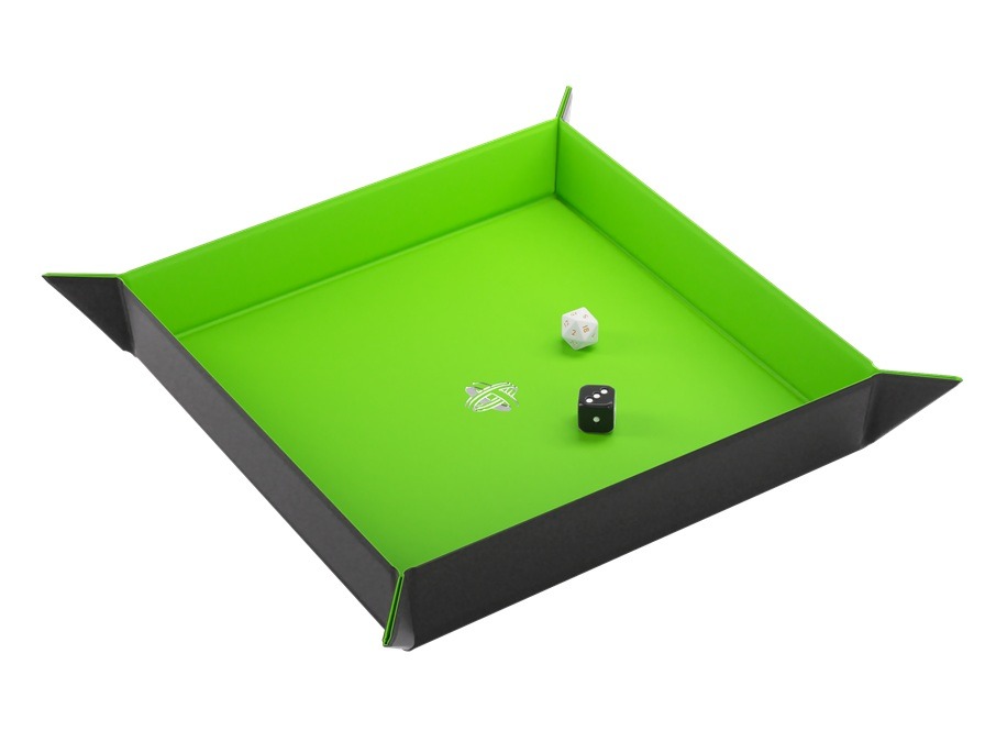 Magnetic Dice Tray Square (Black & Green) - Gamegenic Magnetic Dice Tray Square (Black & Green) - Gamegenic - Afbeelding 1