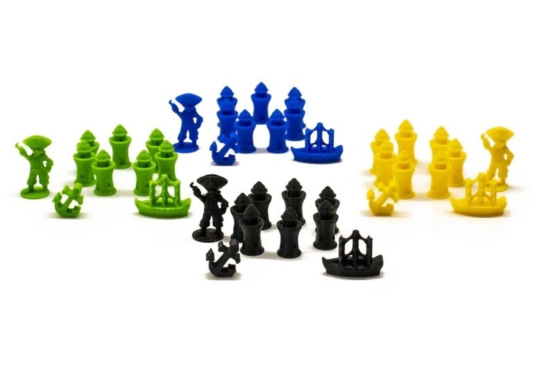 Pirates of Maracaibo compatible Upgrade Set - BoardGameSet Pirates of Maracaibo compatible Upgrade Set - BoardGameSet - Afbeelding 1