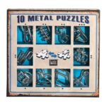 10 Metalen puzzels (blauwe doos) - Eureka  Denkpuzzel|3d Puzzel