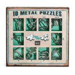 10 Metalen puzzels (groene doos) - Eureka  Denkpuzzel|3d Puzzel