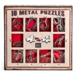 10 Metalen puzzels (rode doos) - Eureka  Denkpuzzel|3d Puzzel