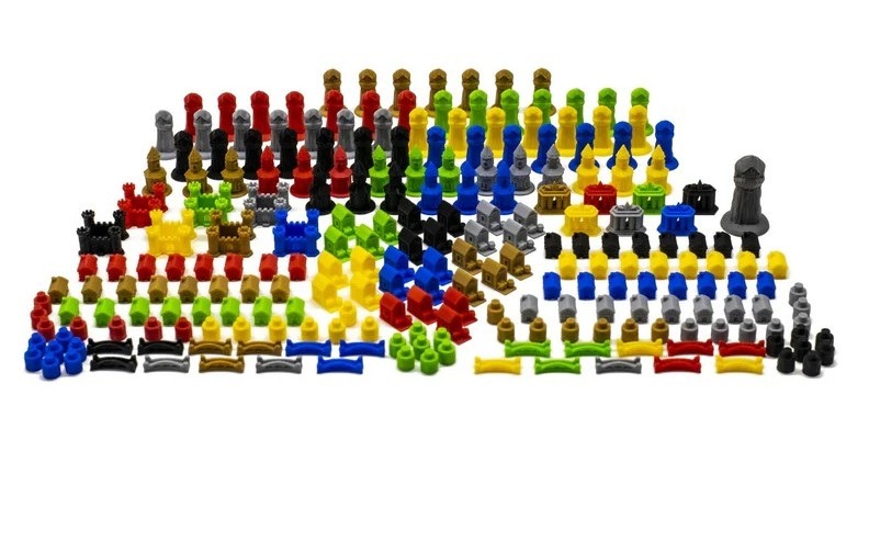 Terra Mystica compatible Board Game Upgrade: Terra Legends - Board & Dice Terra Mystica compatible Board Game Upgrade: Terra Legends - Board & Dice - Afbeelding 1