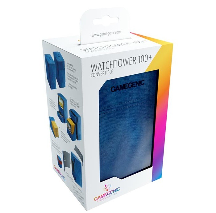 Deckbox Watchtower 100+ Convertible Blue - Gamegenic Deckbox Watchtower 100+ Convertible Blue - Gamegenic - Afbeelding 1